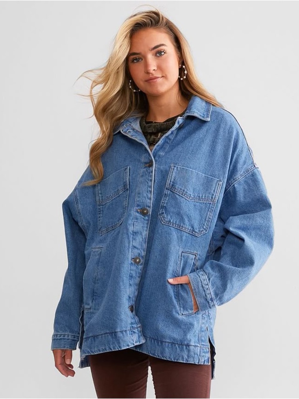 Free People We The Free Madison City Denim Jacket NWT SIZE M